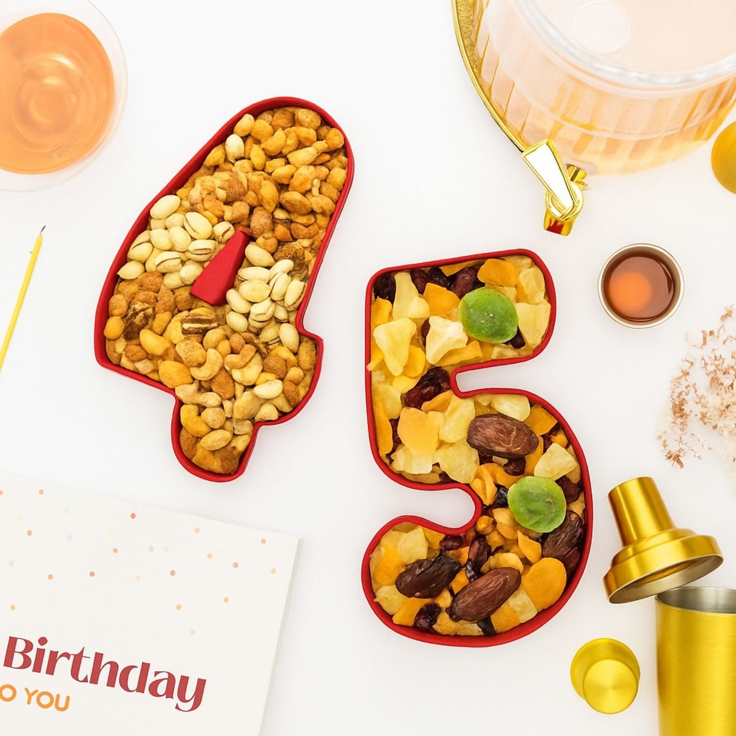 Double-Digit Gourmet Gift Box: Premium Milestone Number Set with Curated Edible Gifts