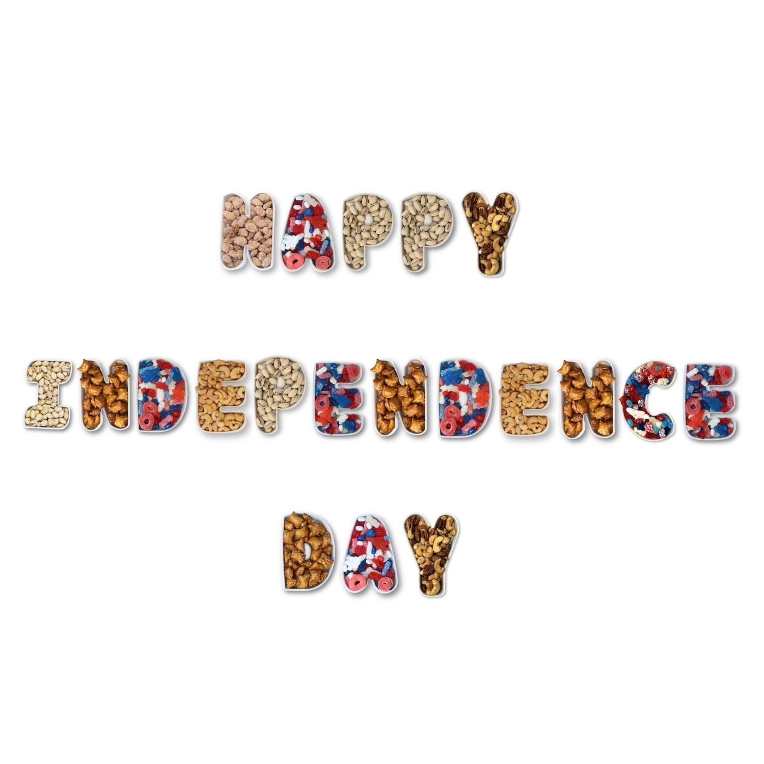 Happy Independence Day Party Celebration Tray