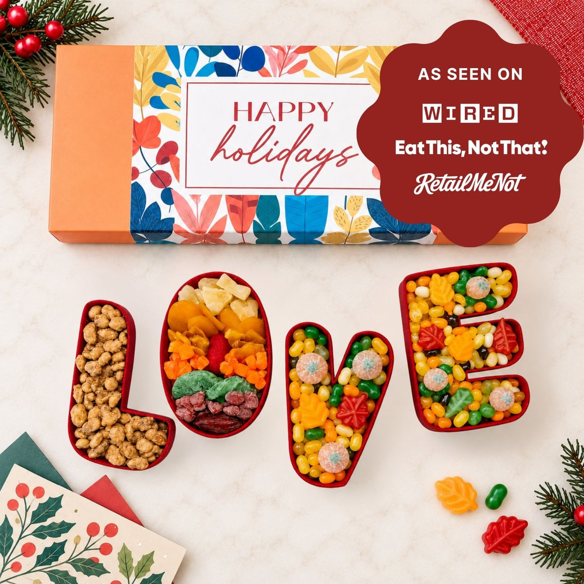 Happy Holidays LOVE Gourmet Gift Box