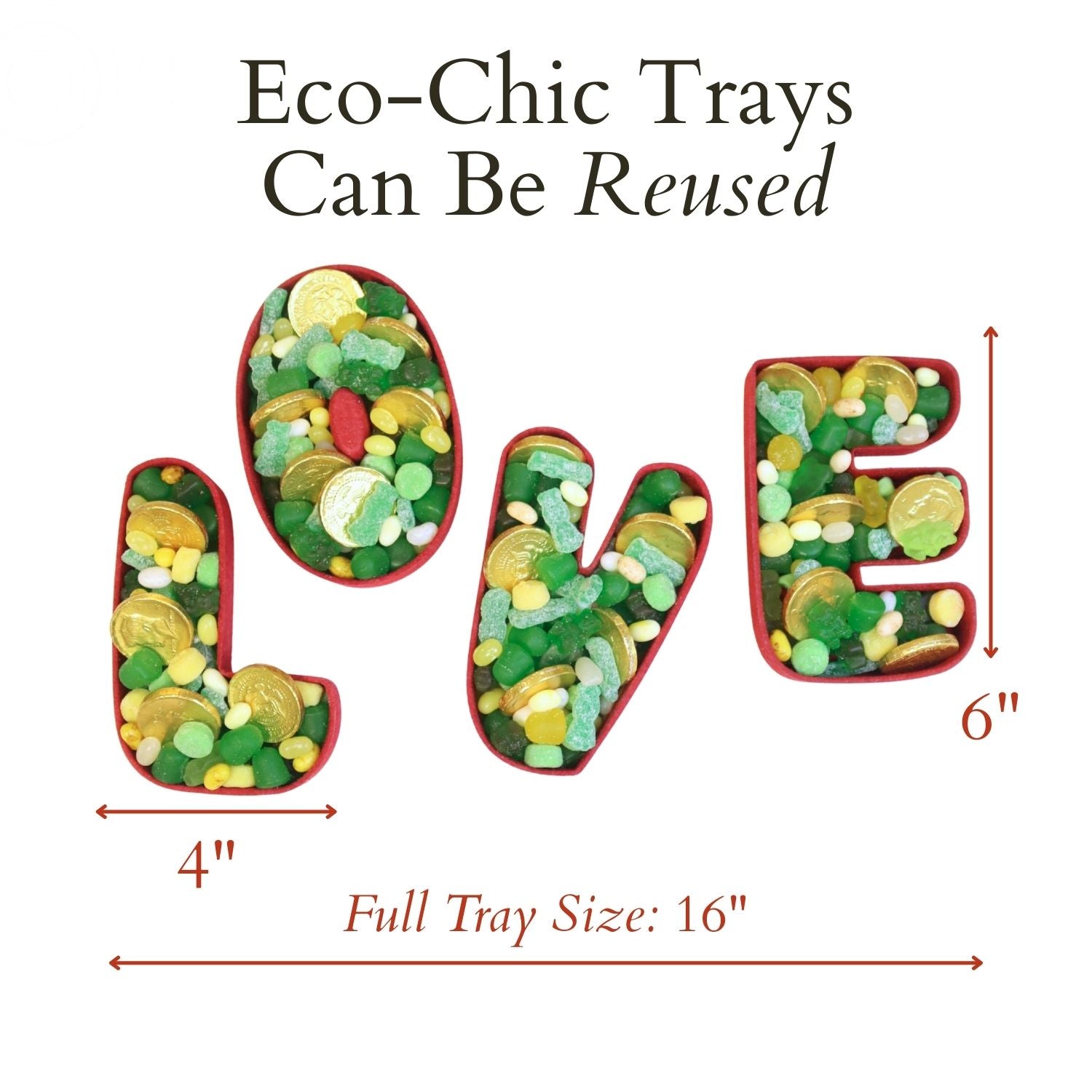 St. Patrick’s Day LOVE Gourmet Gift Box – Festive Green & Gold Treats