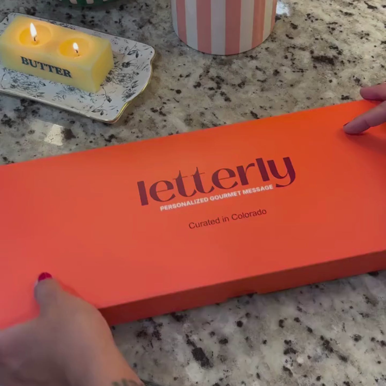 LOVE Gourmet Gift Box: Edible Letters Filled with Artisanal Treat