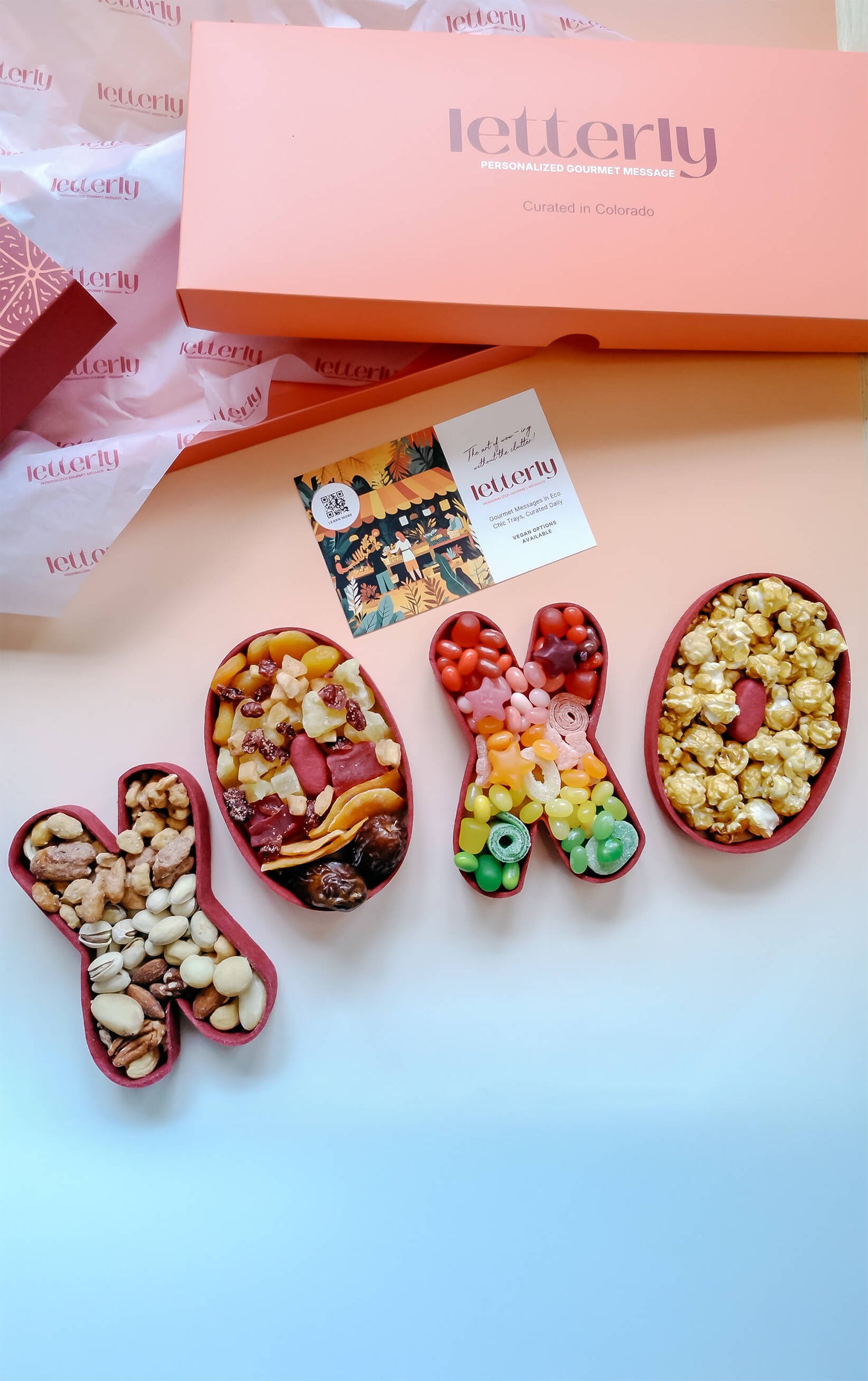 XOXO Gourmet Gift Box: Premium Edible Gift with Heartfelt Flair